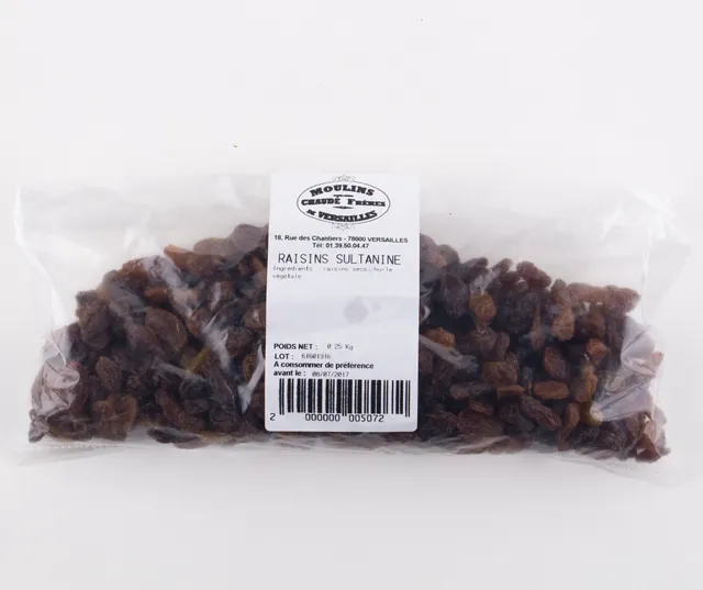 moulins-de-versailles-raisin-sultanine-250g-fruits-secs image 1