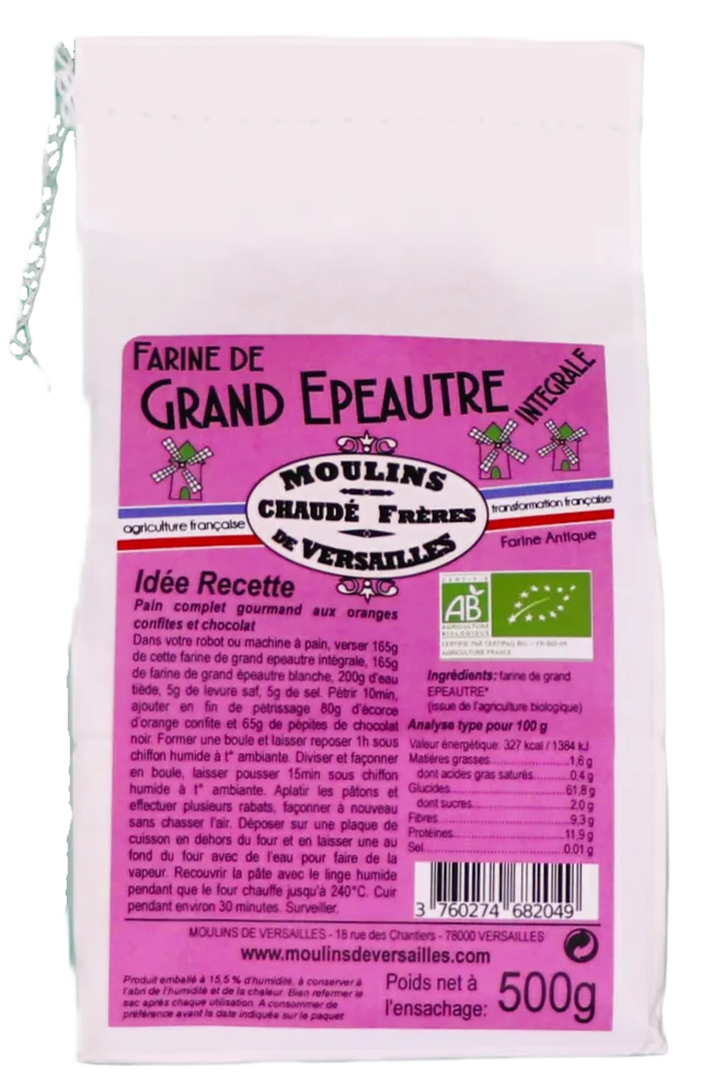 moulins-de-versailles-farine-bio-grand-epeautre-int-grale-500g image 1