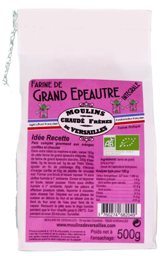 moulins-de-versailles-farine-bio-grand-epeautre-int-grale-500g image 1