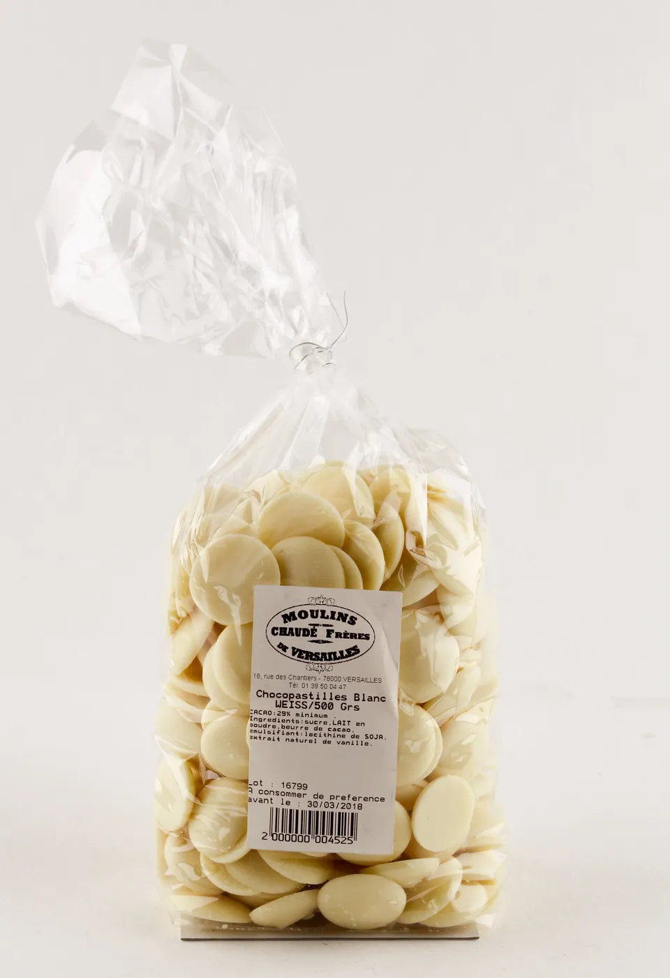 moulins-de-versailles-chocopastilles-blancs-chocolat-500-g image 1