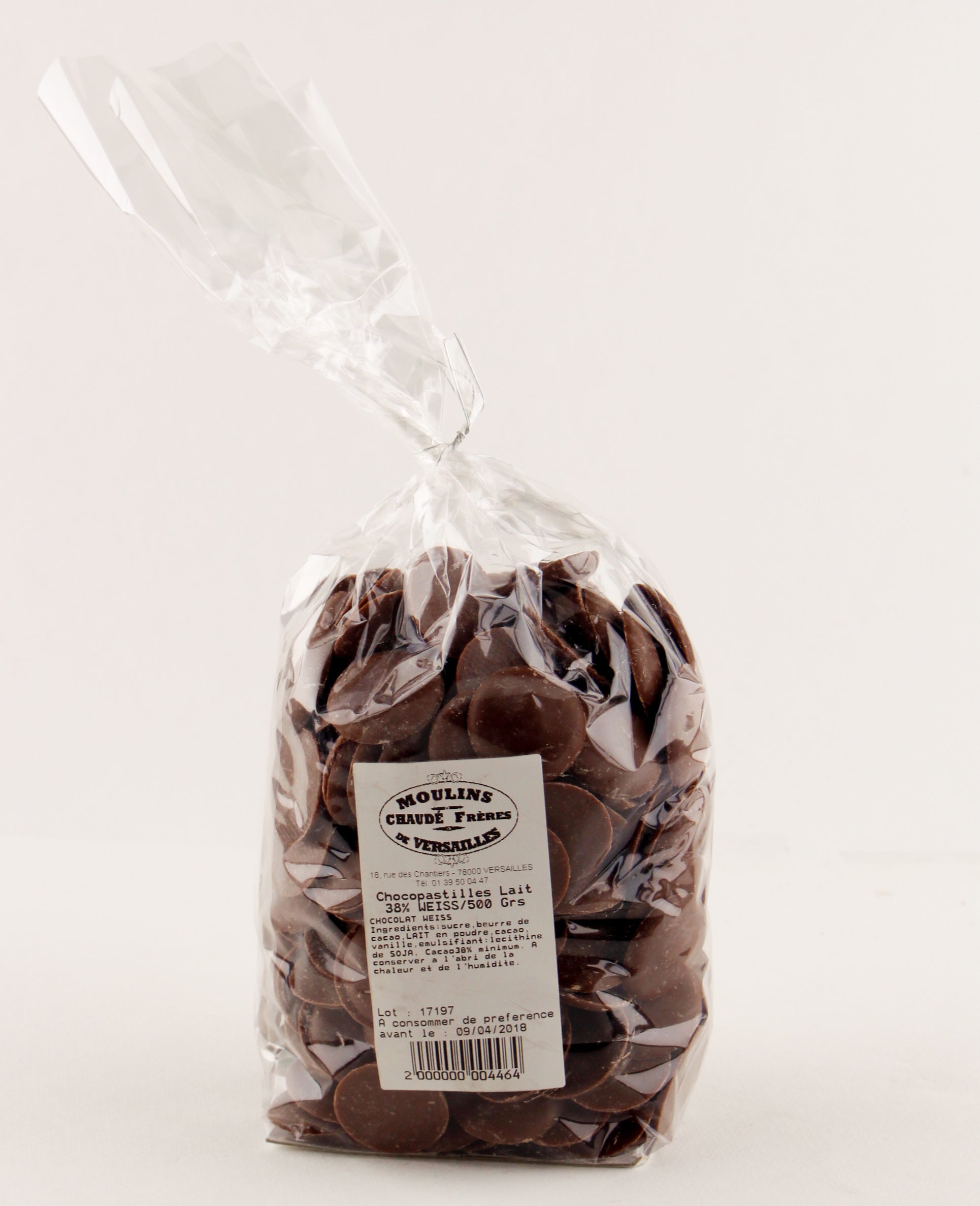 moulins-de-versailles-chocopastille-lait-38-chocolat-500g image 1