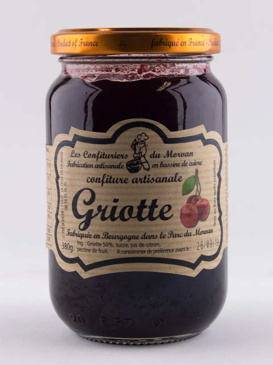 moulins-de-versailles-confiture-griotte-pot-380-g image 1