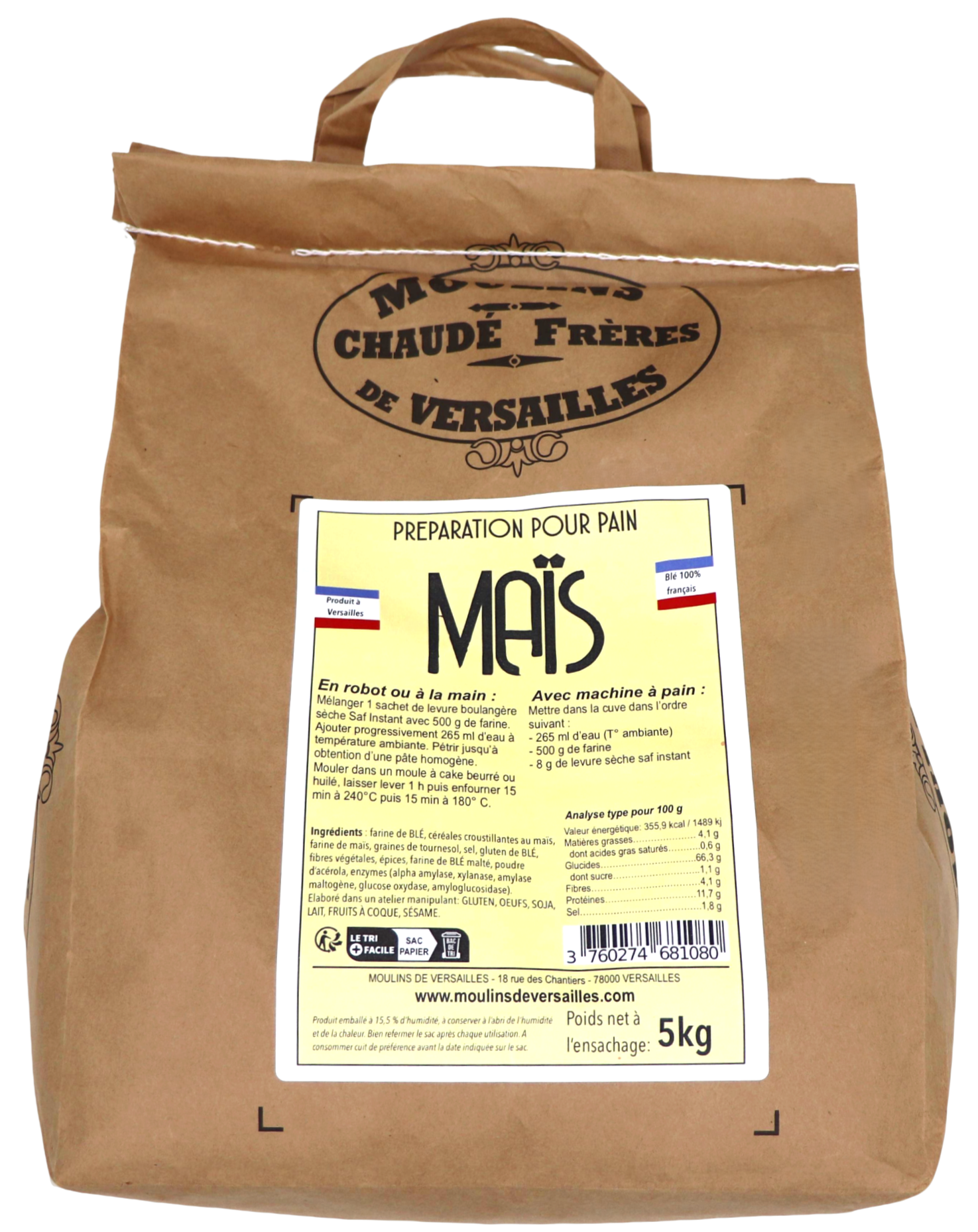 moulins-de-versailles-pr-paration-pain-au-ma-s-farine-5kg image 1