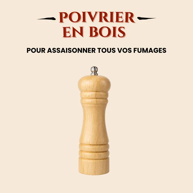 h-tre-sciure-poivrier-en-bois-de-h-tre image 1